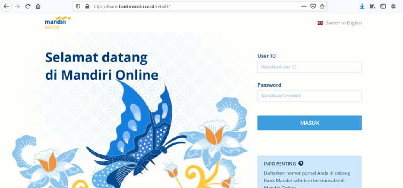 Jendela Login